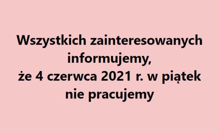 Biblioteka nieczynna 04.06.2021