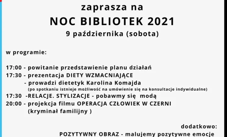 Noc Bibliotek 2021