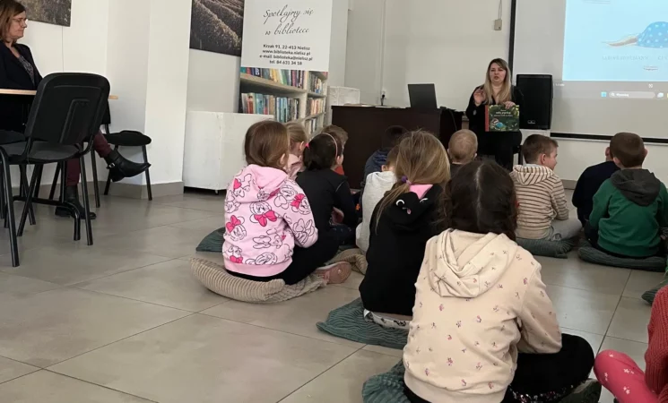 Biblioteka Małego Człowieka– wiosenne zajęcia w bibliotece 📚🌷
