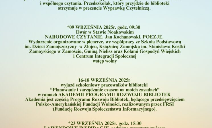 Wrzesień w Bibliotece!