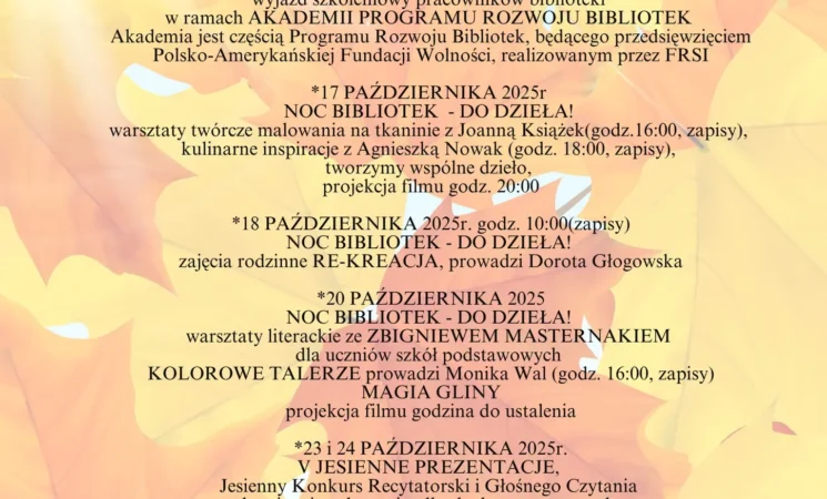Biblioteka w październiku!