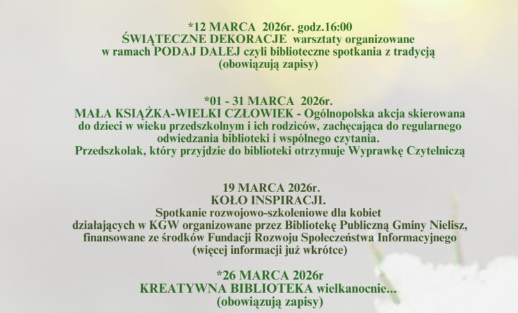 Marzec w Bibliotece!