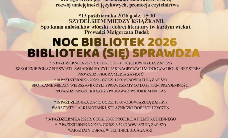 Wydarzenia w październiku!